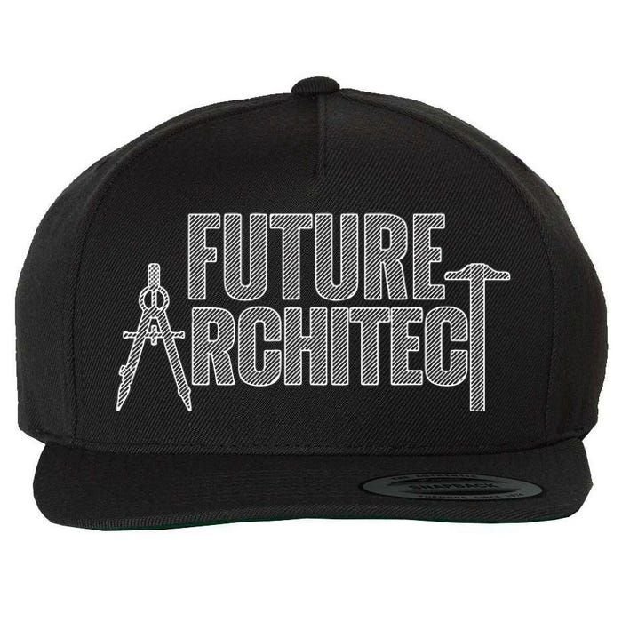 Best Future Architect Art Architecture Lover Wool Snapback Cap