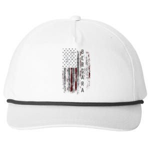 Bergara Family American Flag Snapback Five-Panel Rope Hat