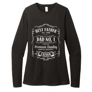 Best Father All Time No. 1 Premium Quality Print Womens CVC Long Sleeve Shirt