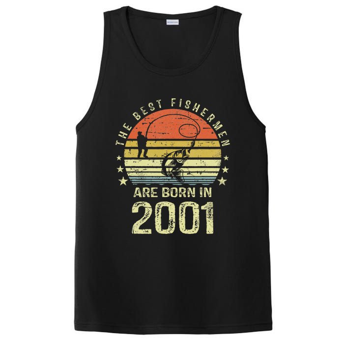 Best Fishermen Are Born In 2001 20th Birthday Fishing Gift PosiCharge Competitor Tank