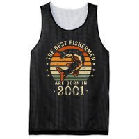 Best Fishermen Are Born In 2001 22nd Birthday Fishing Gifts Mesh Reversible Basketball Jersey Tank