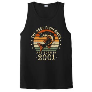 Best Fishermen Are Born In 2001 22nd Birthday Fishing Gifts PosiCharge Competitor Tank