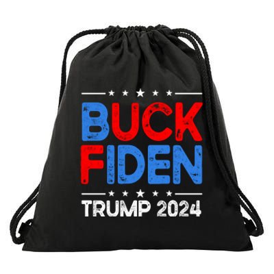 Buck Fiden Anti Biden Funny Impeach Joe Biden Trump 2024 Drawstring Bag