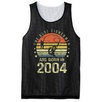 Best Fishermen Are Born In 2004 17th Birthday Fishing Gift Mesh Reversible Basketball Jersey Tank