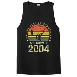 Best Fishermen Are Born In 2004 17th Birthday Fishing Gift PosiCharge Competitor Tank