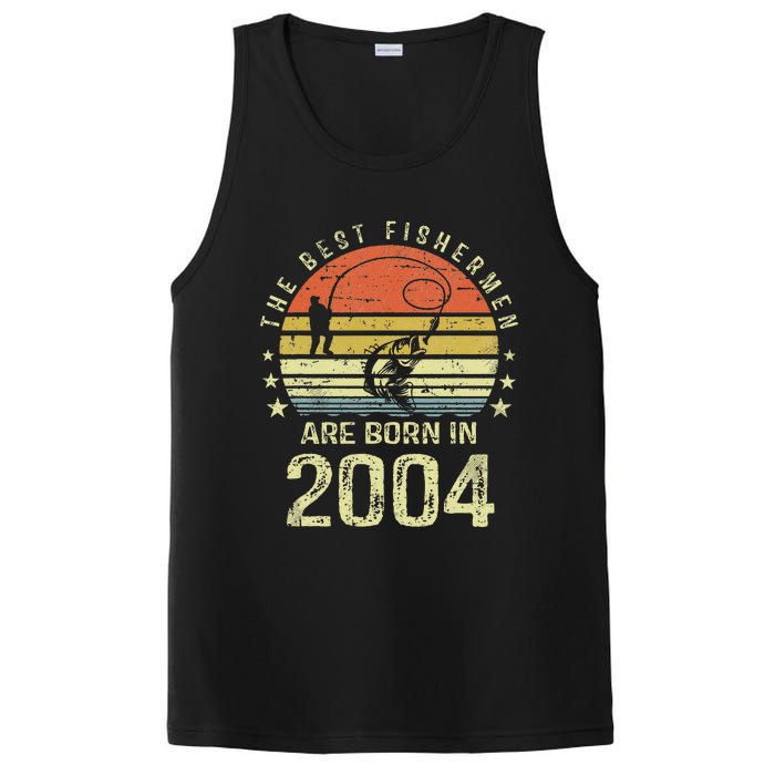 Best Fishermen Are Born In 2004 17th Birthday Fishing Gift PosiCharge Competitor Tank