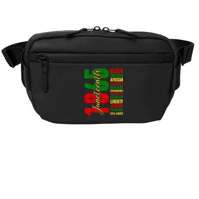 Black Freedom African Resilience Remembrance Juneteenth 1865 Crossbody Pack