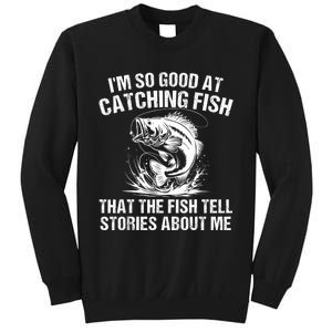 Bass Fishing Angler Funny Fisherman Catching Fish Sweatshirt