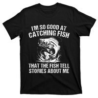 Bass Fishing Angler Funny Fisherman Catching Fish T-Shirt