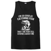 Bass Fishing Angler Funny Fisherman Catching Fish PosiCharge Competitor Tank