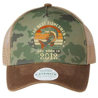 Best Fishermen Are Born In 2012 11th Birthday Fishing Gifts Legacy Tie Dye Trucker Hat