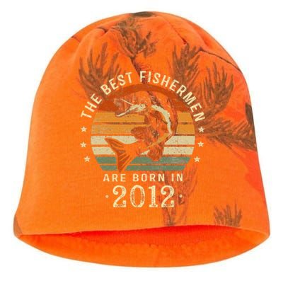 Best Fishermen Are Born In 2012 11th Birthday Fishing Gifts Kati - Camo Knit Beanie