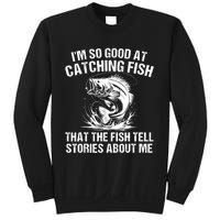 Bass Fishing Angler Funny Fisherman Catching Fish Sweatshirt