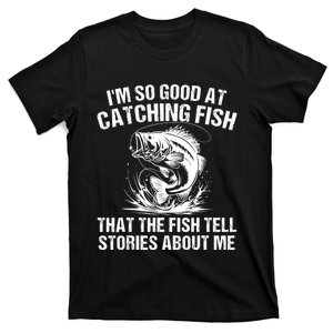 Bass Fishing Angler Funny Fisherman Catching Fish T-Shirt