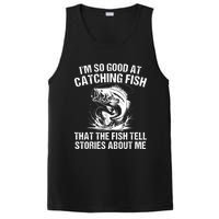 Bass Fishing Angler Funny Fisherman Catching Fish PosiCharge Competitor Tank