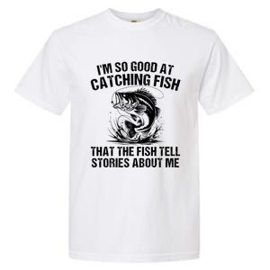 Bass Fishing Angler Funny Fisherman Catching Fish Garment-Dyed Heavyweight T-Shirt