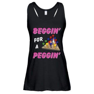 Beggin For A Peggin Ladies Essential Flowy Tank