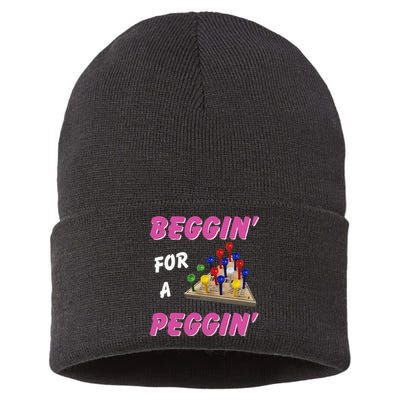 Beggin For A Peggin Sustainable Knit Beanie