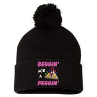 Beggin For A Peggin Pom Pom 12in Knit Beanie