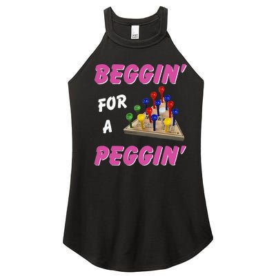 Beggin For A Peggin Women's Perfect Tri Rocker Tank