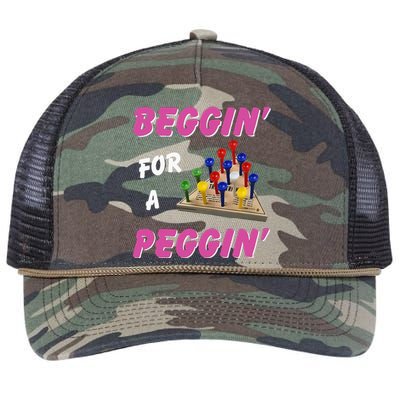 Beggin For A Peggin Retro Rope Trucker Hat Cap