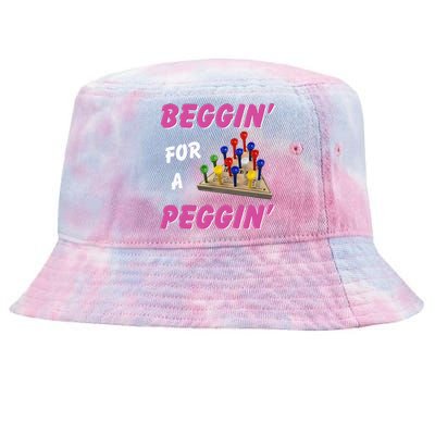 Beggin For A Peggin Tie-Dyed Bucket Hat