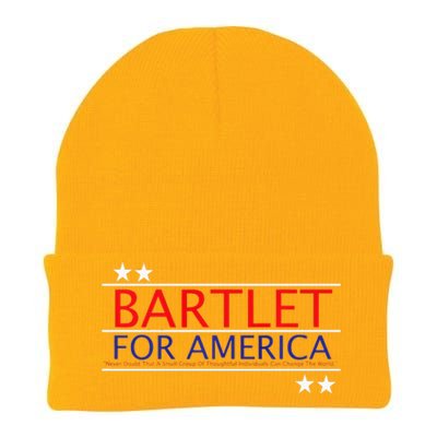 Bartlet For America Knit Cap Winter Beanie