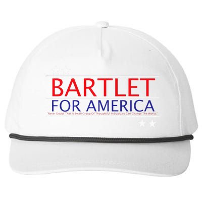 Bartlet For America Snapback Five-Panel Rope Hat