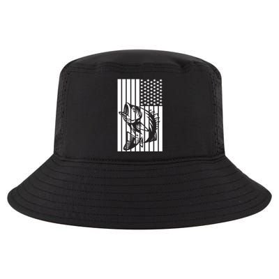 Bass Fishing American Cool Comfort Performance Bucket Hat