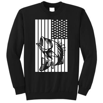 Bass Fishing American Sweatshirt