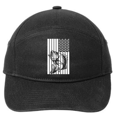Bass Fishing American 7-Panel Snapback Hat