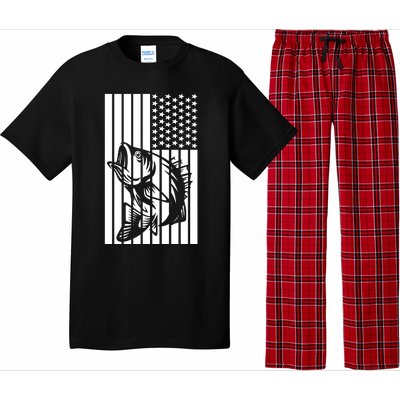 Bass Fishing American Pajama Set