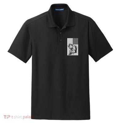 Bass Fishing American Dry Zone Grid Polo