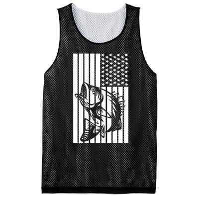 Bass Fishing American Mesh Reversible Basketball Jersey Tank