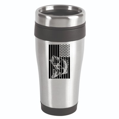 Bass Fishing American 16oz Travel Tumbler