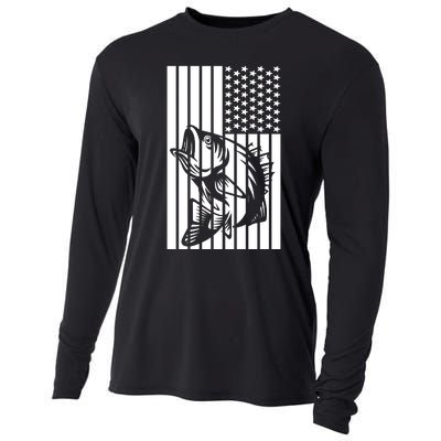 Bass Fishing American Cooling Performance Long Sleeve Crew