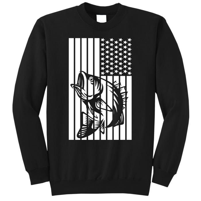 Bass Fishing American Tall Sweatshirt