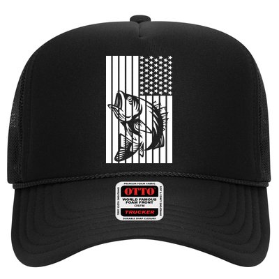 Bass Fishing American Trucker Hat
