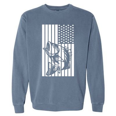 Bass Fishing American Garment-Dyed Sweatshirt