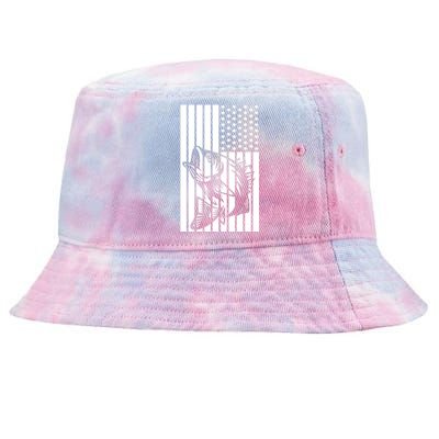 Bass Fishing American Tie-Dyed Bucket Hat