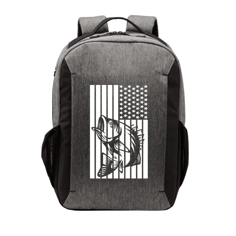 Bass Fishing American Vector Backpack