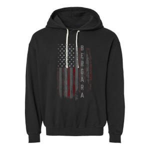 Bergara Family American Flag Garment-Dyed Fleece Hoodie