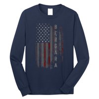 Bergara Family American Flag Long Sleeve Shirt