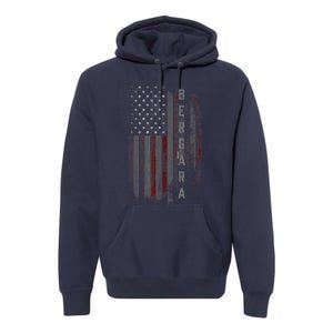 Bergara Family American Flag Premium Hoodie