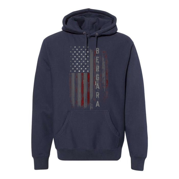 Bergara Family American Flag Premium Hoodie