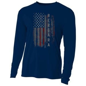 Bergara Family American Flag Cooling Performance Long Sleeve Crew