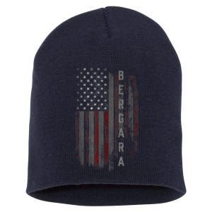 Bergara Family American Flag Short Acrylic Beanie