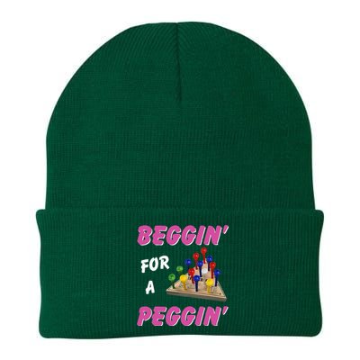 Beggin For A Peggin Knit Cap Winter Beanie