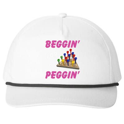 Beggin For A Peggin Snapback Five-Panel Rope Hat