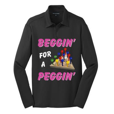 Beggin For A Peggin Silk Touch Performance Long Sleeve Polo